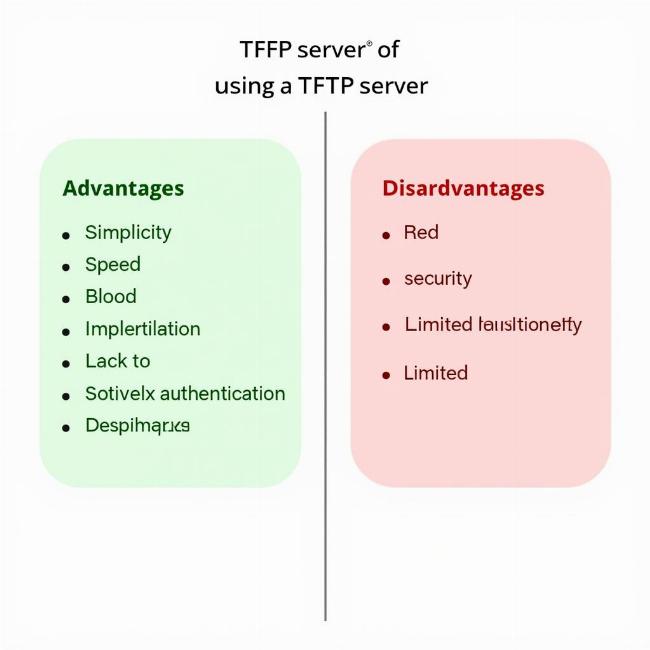 Hướng dẫn sử dụng TFTP server: Ưu điểm và nhược điểm của TFTP server