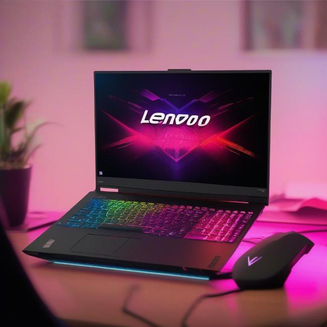 Laptop Lenovo Legion 5 Pro Gaming đang hoạt động