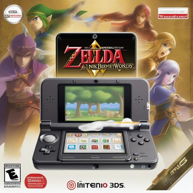 Hình ảnh Nintendo 3DS hiển thị các trò chơi bất tử như Zelda và Fire Emblem