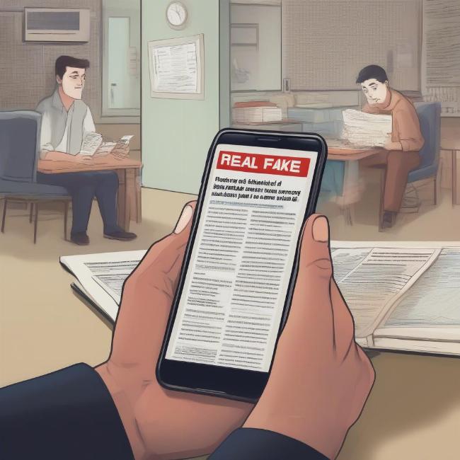 Phân biệt tin thật và tin giả trong real or fake news game