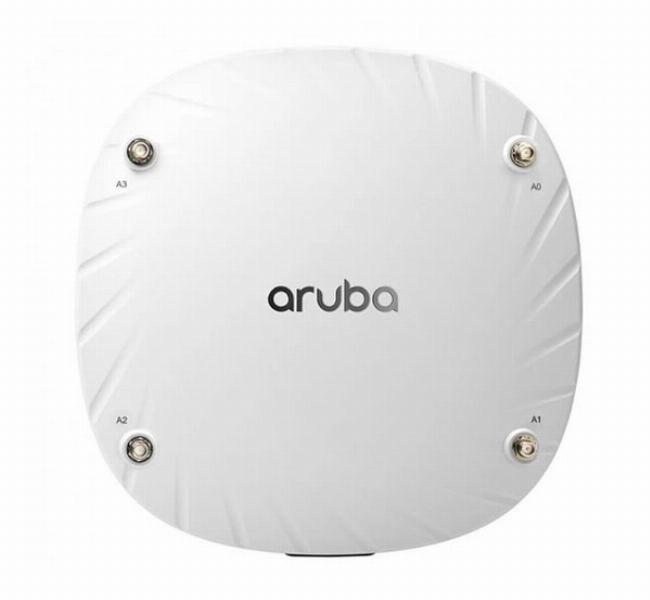 Hình ảnh tổng quan Aruba 105, minh họa các cổng kết nối và đèn trạng thái giúp người dùng dễ dàng hình dung khi cài đặt