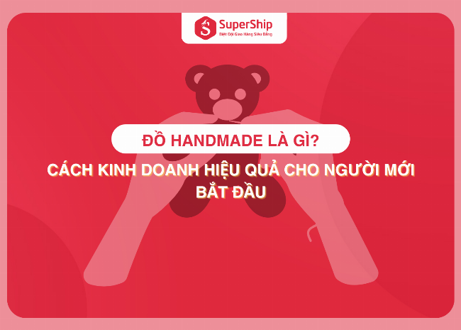 Người làm đồ handmade đang tạo ra sản phẩm thủ công tỉ mỉ để bán