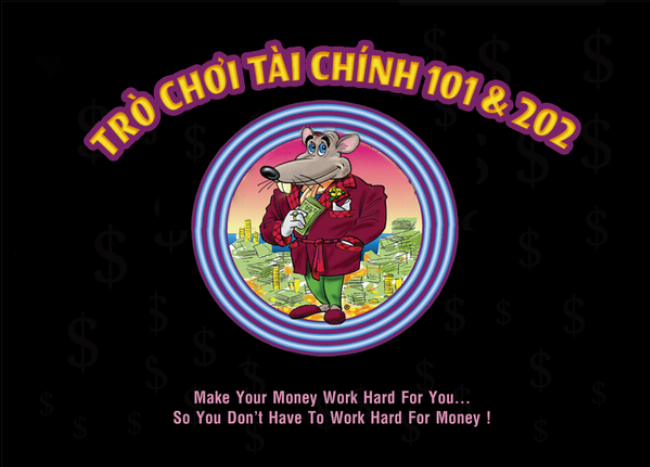Hinh anh Cashflow game Robert Kiyosaki board game tai chinh tren ban choi voi cac quan co va the bai