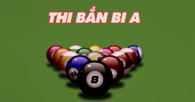 Hinh anh mot ban bida trong game Y8 voi nhung qua bong va cay co