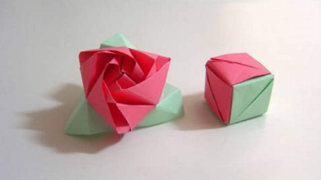 Hướng dẫn cách gấp giấy origami hình hoa hồng nghệ thuật đẹp mắt